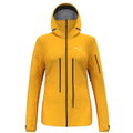 Salewa Alpin-Wanderjacke Ortles GTX Pro Stretch (wasserdicht, 3-Lagen) gelb Damen